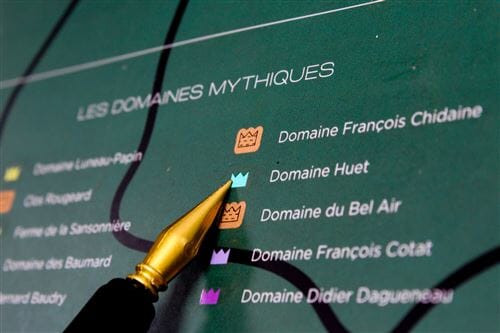 Carte murale à gratter - Les vins de la Loire (70 x 50 cm ) | 1020 Dégustations carte murale roulée (en tube) 1020 Dégustations