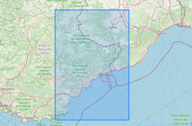 Carte murale en relief - Alpes-Maritimes et ses fonds marins - 41 cm x 61 cm | 3D Map carte en relief 3D Map