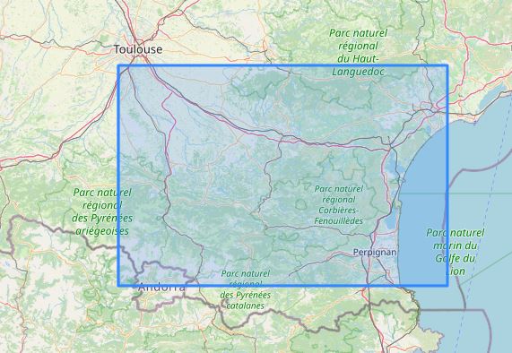 Carte murale en relief - Aude - 61 cm x 41 cm | 3D Map carte relief 3D Map 