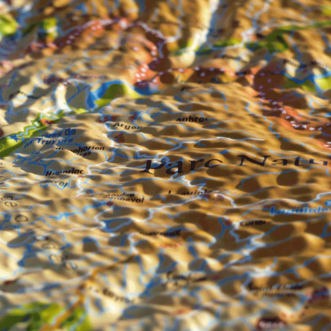 Carte murale en relief - Aveyron - 41 cm x 61 cm | 3D Map carte relief 3D Map 