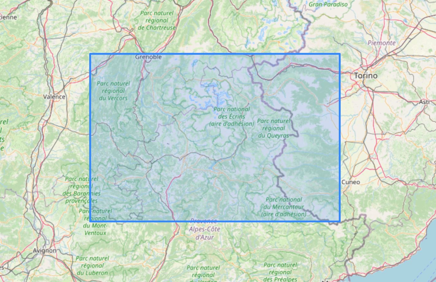 Carte murale en relief - Hautes-Alpes - 61 cm x 41 cm | 3D Map carte en relief 3D Map