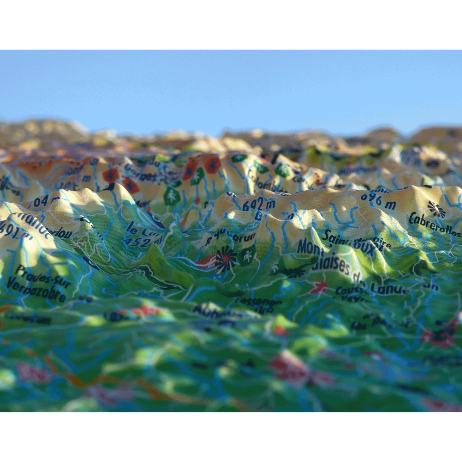 Carte murale en relief - Hérault - 61 cm x 41 cm | 3D Map carte en relief 3D Map