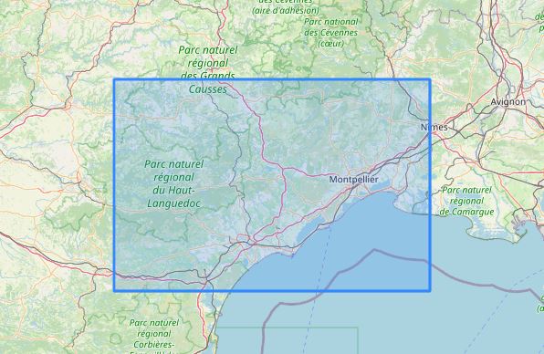 Carte murale en relief - Hérault - 61 cm x 41 cm | 3D Map carte en relief 3D Map