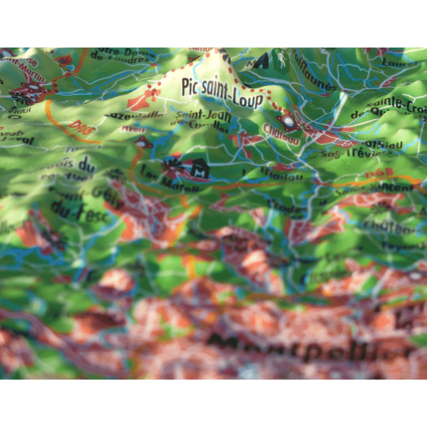 Carte murale en relief - Hérault - 61 cm x 41 cm | 3D Map carte en relief 3D Map