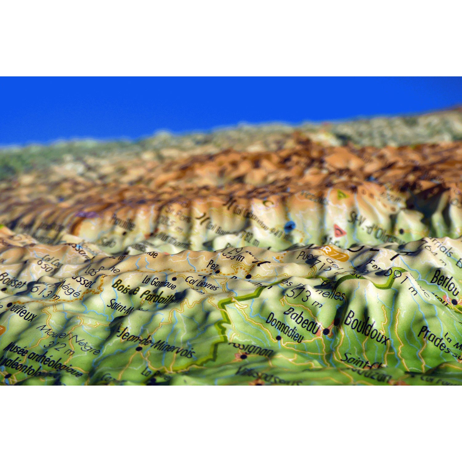 Carte murale en relief - Le Tarn - 61 cm x 41 cm | 3D Map carte en relief 3D Map