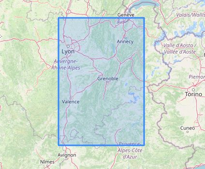 Carte murale en relief - L'Isère - 41 cm x 61 cm | 3D Map carte en relief 3D Map