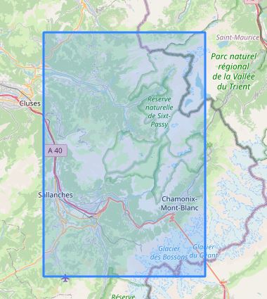 Carte murale en relief - Massif du Haut-Giffre (réserve de Sixt-Passy) - 19,5 cm x 29,5 cm | 3D Map carte en relief 3D Map