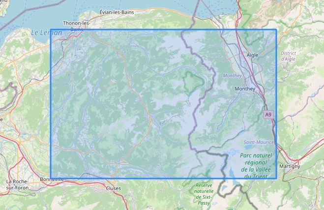 Carte murale en relief - Portes du Soleil (Chablais) - 29,5 x 19,5 cm | 3D Map carte en relief 3D Map