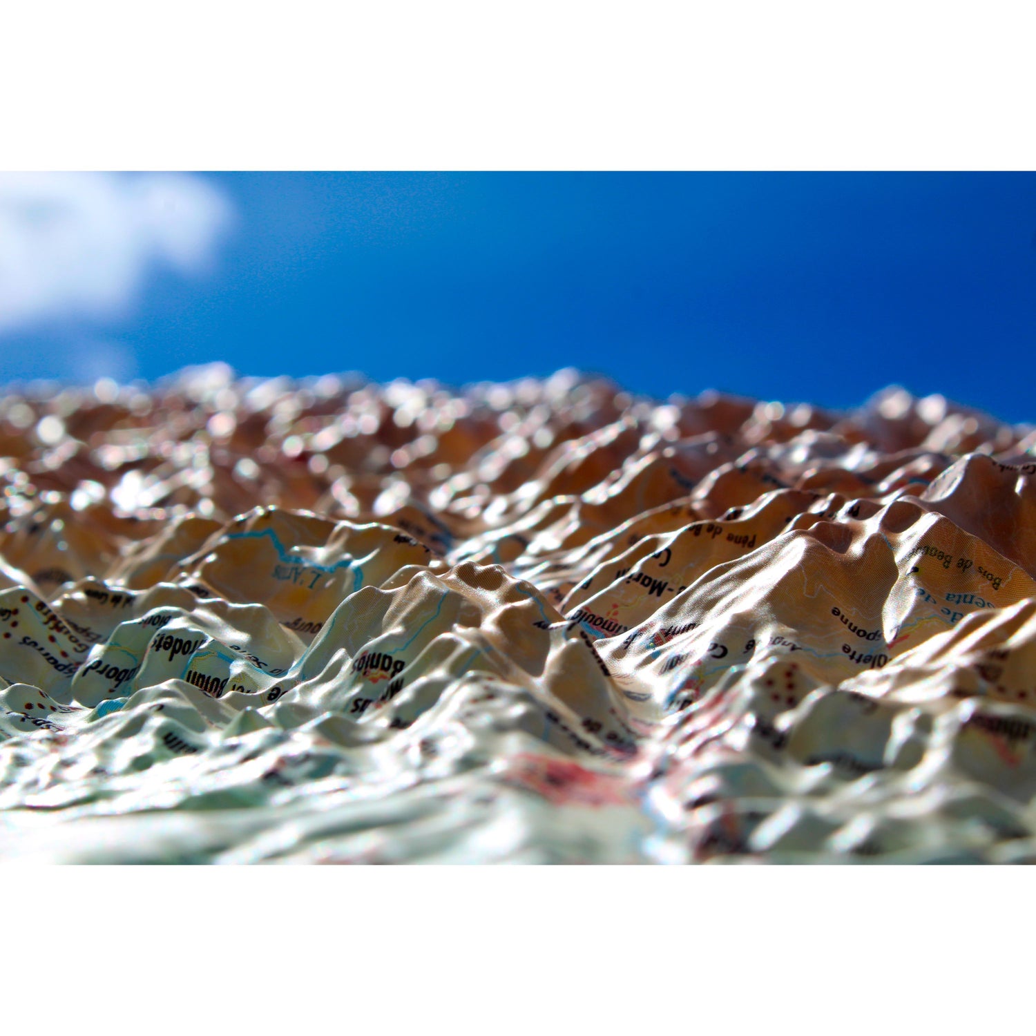 Carte murale en relief - Pyrénées-Atlantiques - 61 cm x 41 cm | 3D Map carte en relief 3D Map