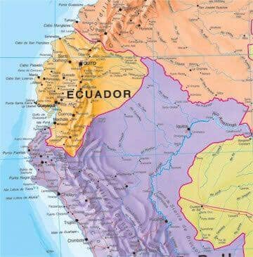 Carte murale plastifiée avec lattes de maintien en bois - Amérique du Sud politique - 120 x 100 cm | Maps International carte murale roulée (en tube) Maps International