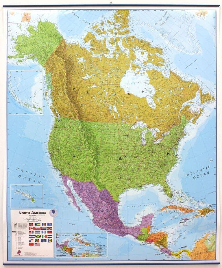 North America Wall Maps | Map Posters & Large Formats – Cartovia