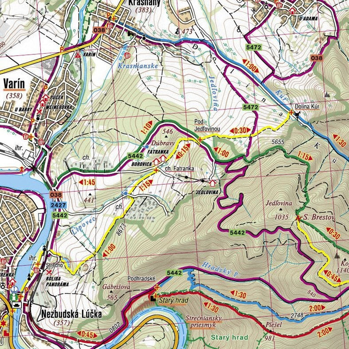 Carte pédestre n° 1106 - Slovenský Raj / Parc national du Paradis slovaque (Slovaquie) | Shocart carte de randonnée Shocart 