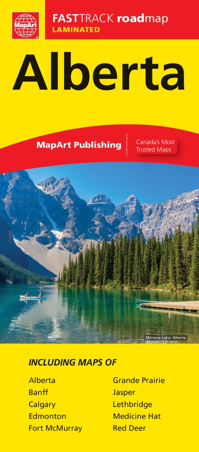 Carte plastifiée Fast Track - Alberta | Canadian Cartographics Corporation carte routière Canadian Cartographics Corporation