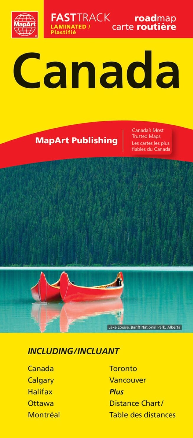 Carte plastifiée Fast Track - Canada | Canadian Cartographics Corporation carte routière Canadian Cartographics Corporation