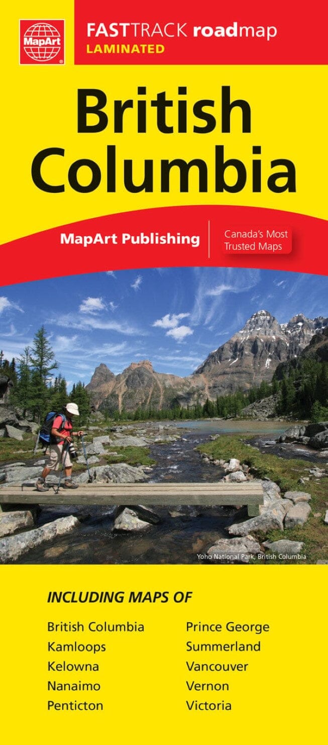Carte plastifiée Fast Track - Colombie-Britannique | Canadian Cartographics Corporation carte routière Canadian Cartographics Corporation