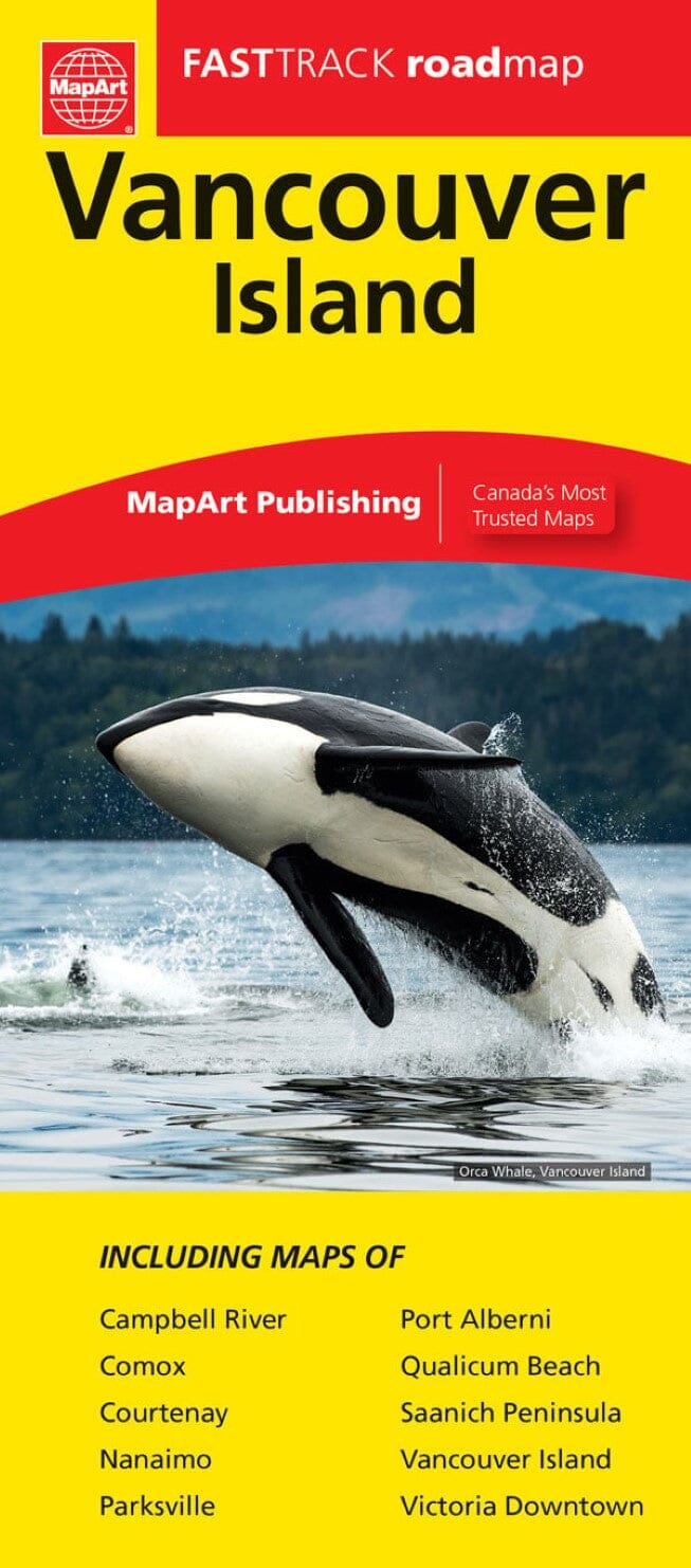 Carte plastifiée Fast Track - Ile de Vancouver | Canadian Cartographics Corporation carte routière Canadian Cartographics Corporation