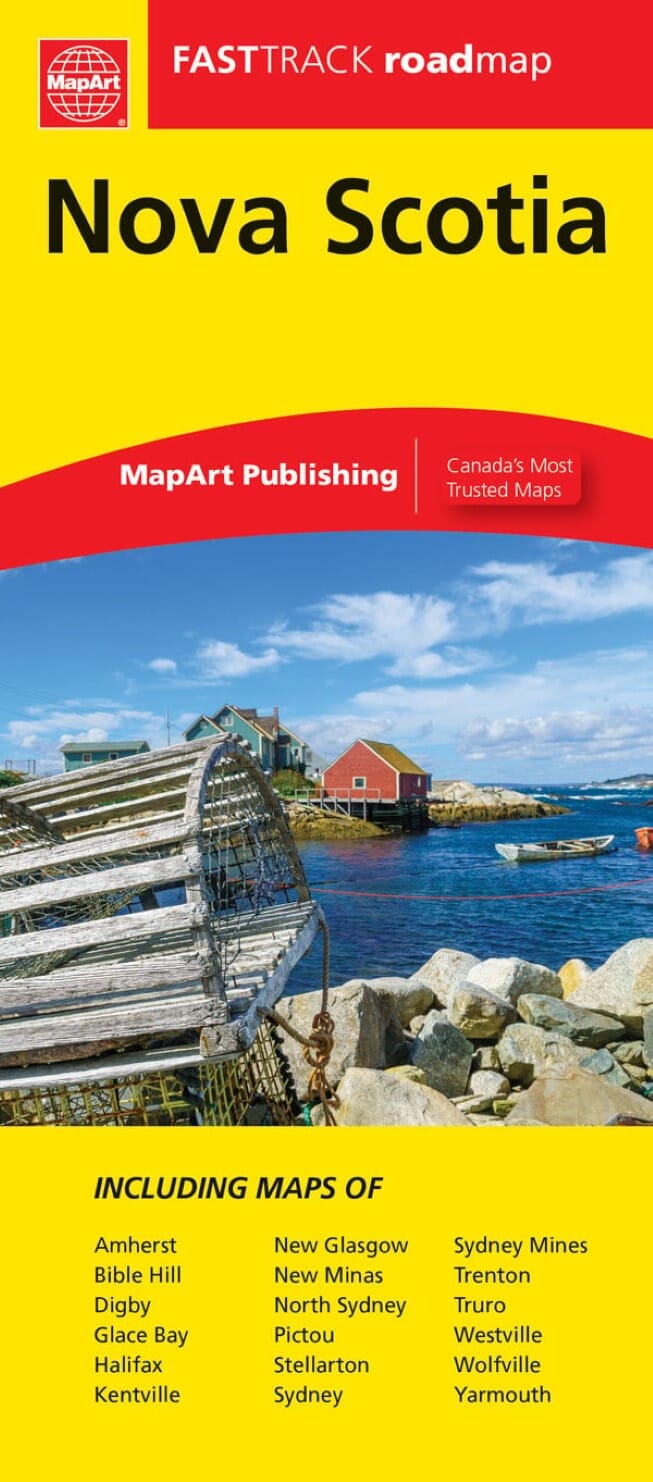 Carte plastifiée FastTrack - Nouvelle-Écosse | Canadian Cartographics Corporation carte routière Canadian Cartographics Corporation Default Title