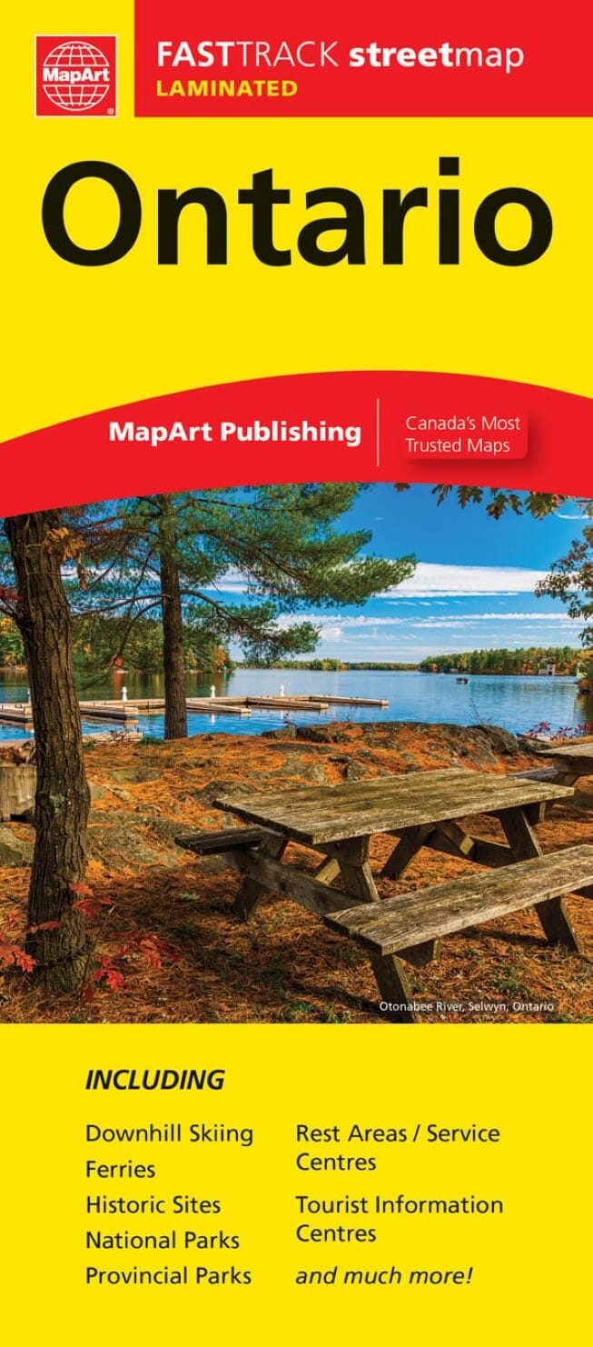 Carte plastifiée FastTrack - Ontario | Canadian Cartographics Corporation carte routière Canadian Cartographics Corporation Default Title
