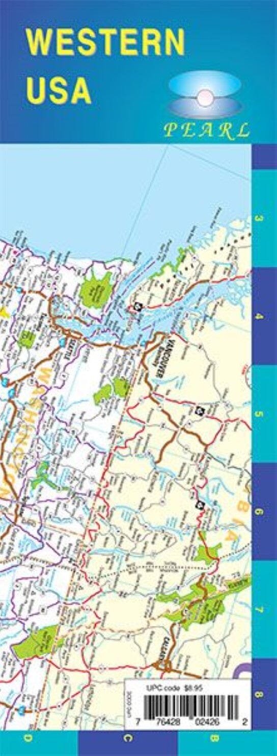 Carte plastifiée - Ouest des USA | GM Johnson carte routière GM Johnson Default Title