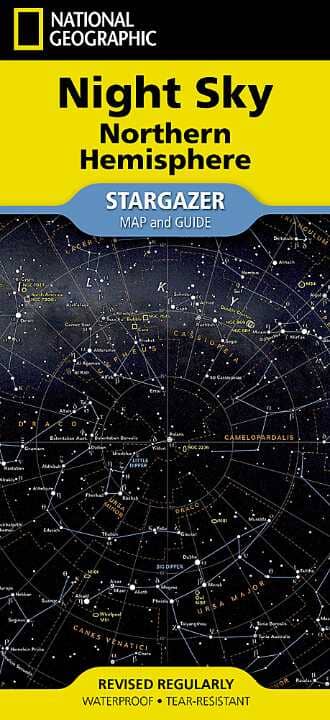 Carte pliée - Ciel nocturne - Hémisphère Nord | National Geographic carte routière National Geographic