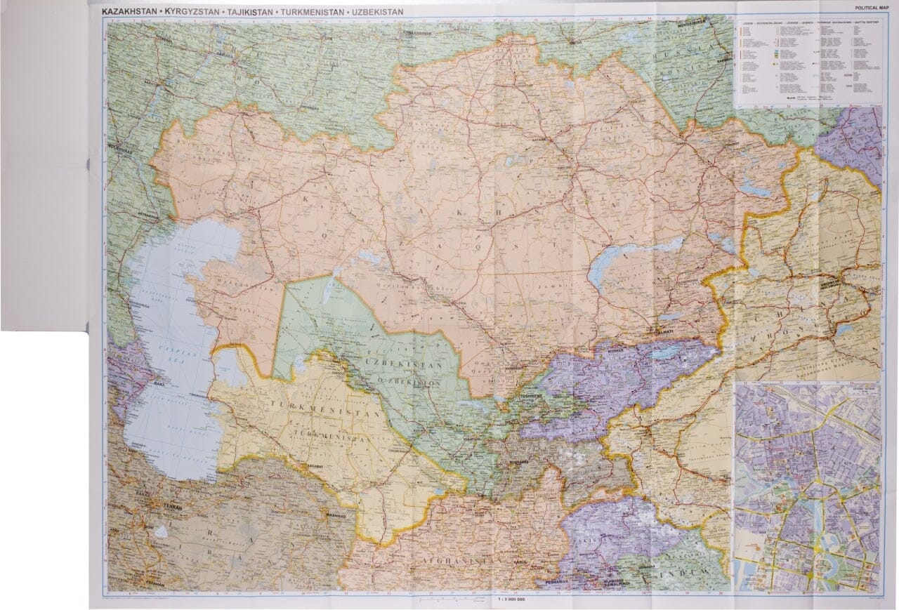Carte politique - Kazakhstan | Gizi Map carte routière Gizi Map