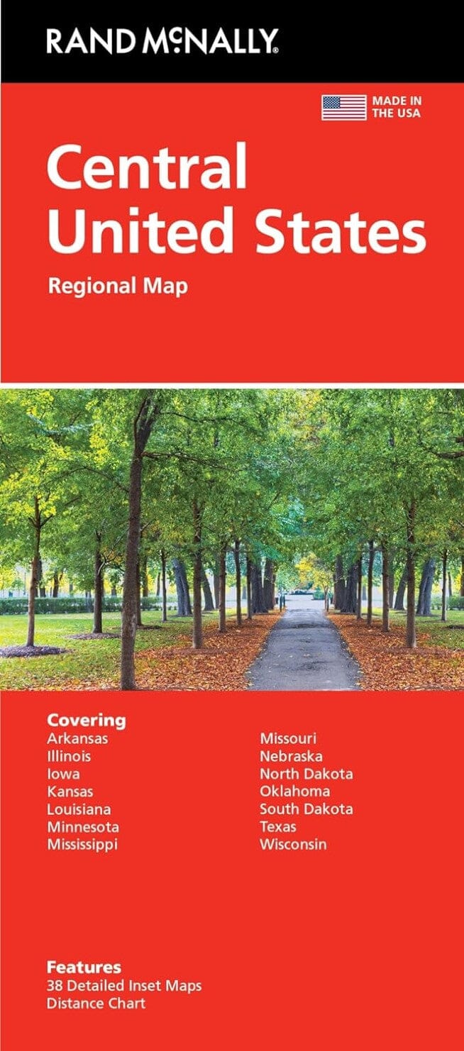 Carte régionale - Centre des États-Unis | Rand McNally carte routière Rand McNally