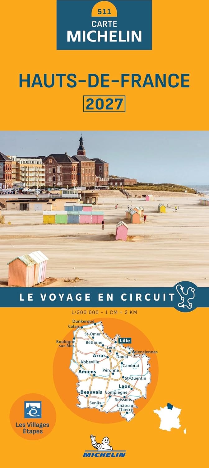 Carte régionale n° 511 - Hauts-de-France 2027 | Michelin carte routière Michelin 
