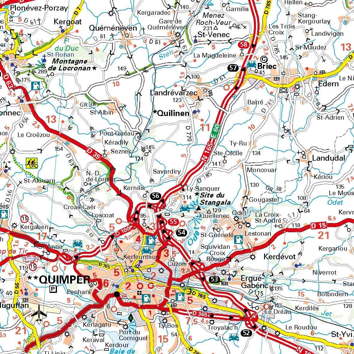 Carte régionale n° 512 - Bretagne 2026 | Michelin carte routière Michelin