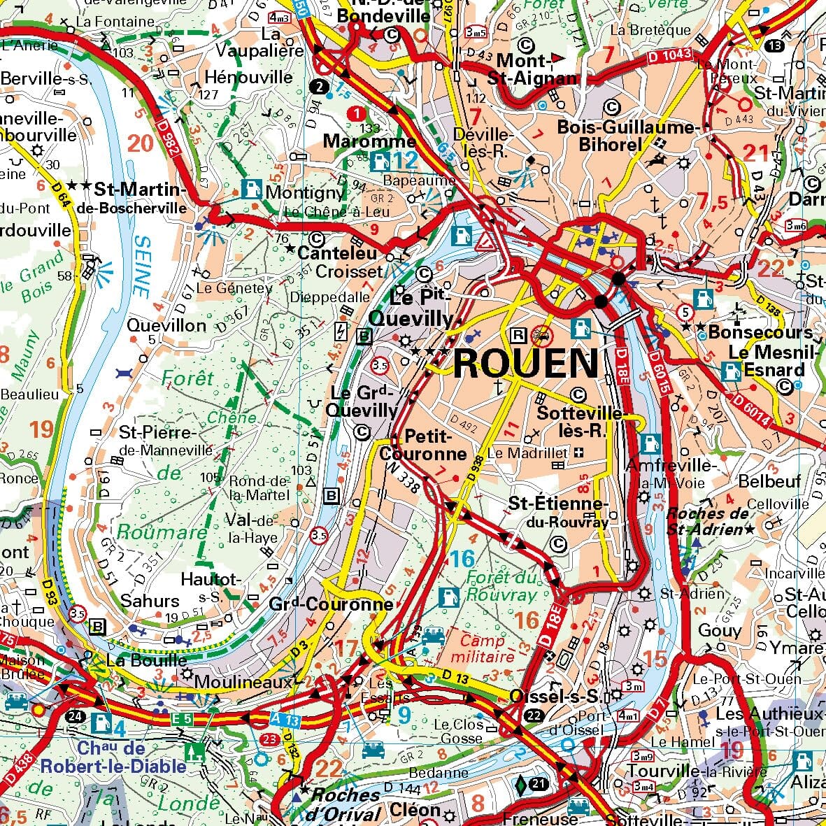 Carte régionale n° 513 - Normandie 2026 | Michelin carte routière Michelin