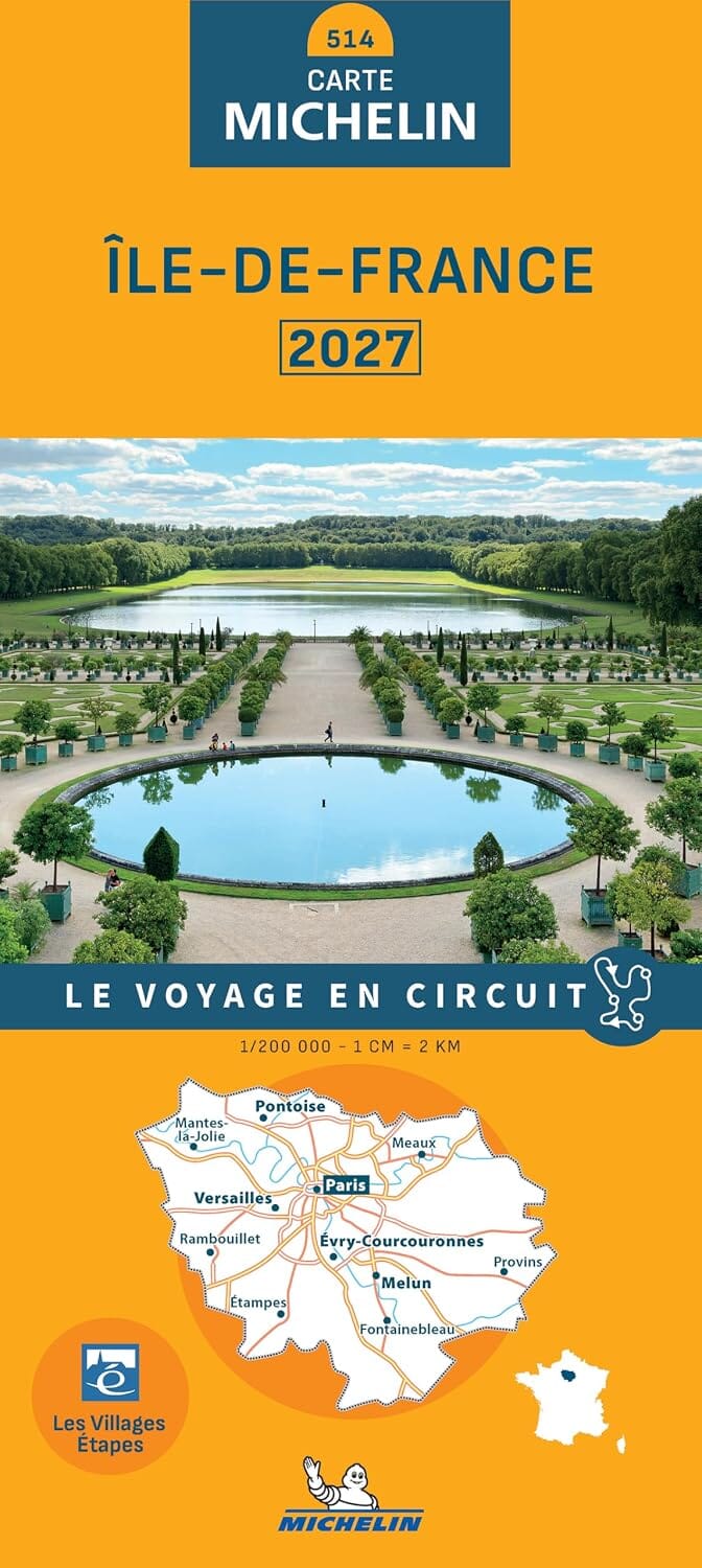 Carte régionale n° 514 - Ile-de-France 2027 | Michelin carte routière Michelin 