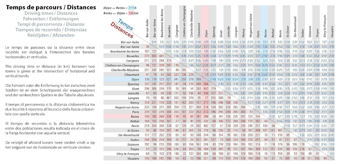 Carte régionale n° 515 - Grand Est : Champagne-Ardenne 2026 | Michelin carte de voyage Michelin 