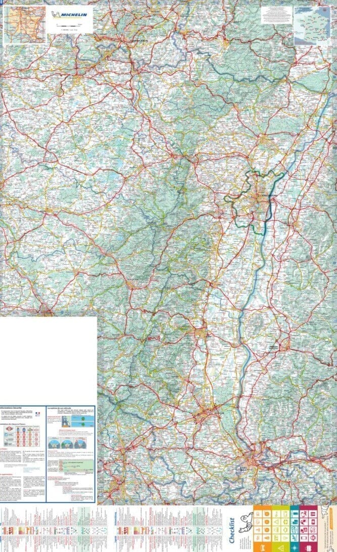Carte régionale n° 516 - Grand Est : Alsace, Lorraine 2026 | Michelin carte routière Michelin
