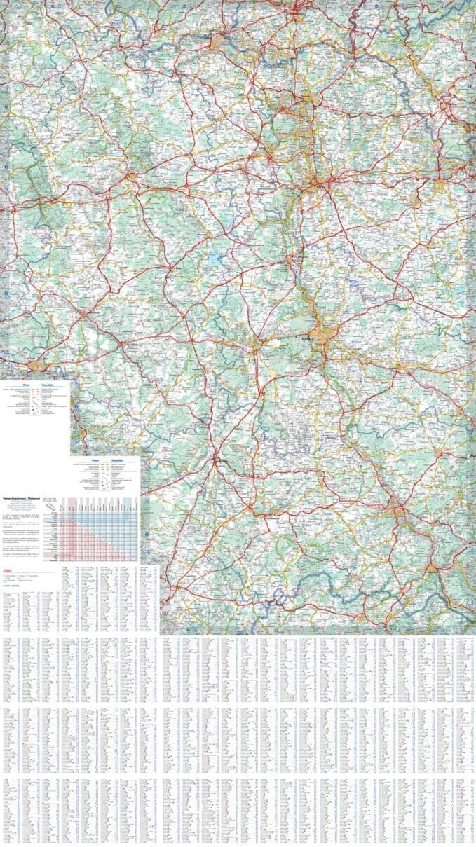 Carte régionale n° 516 - Grand Est : Alsace, Lorraine 2026 | Michelin carte routière Michelin
