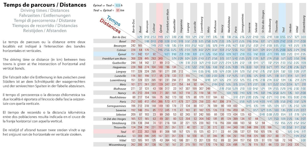 Carte régionale n° 516 - Grand Est : Alsace, Lorraine 2026 | Michelin carte de voyage Michelin 