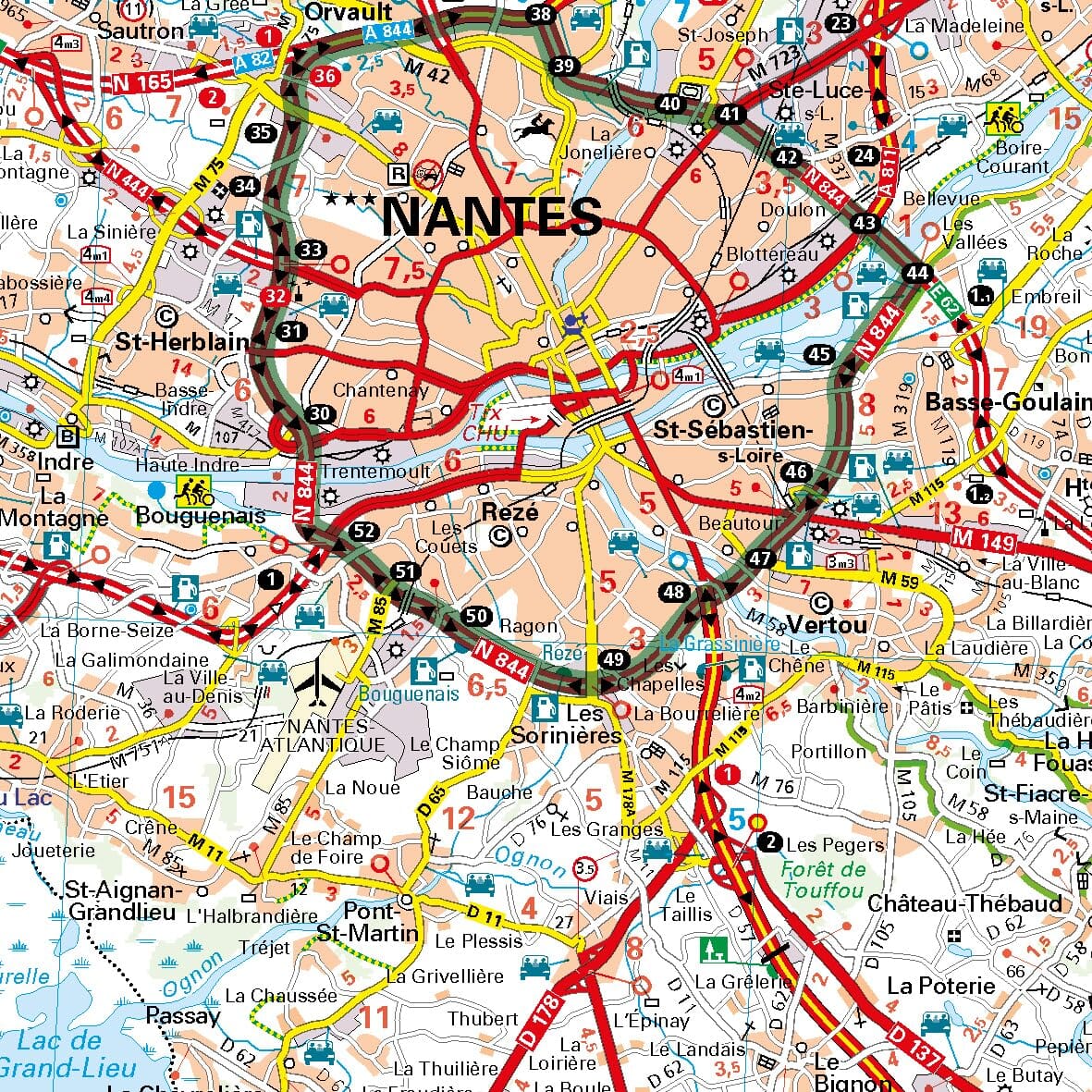 Carte régionale n° 517 - Pays de la Loire 2026 | Michelin carte routière Michelin