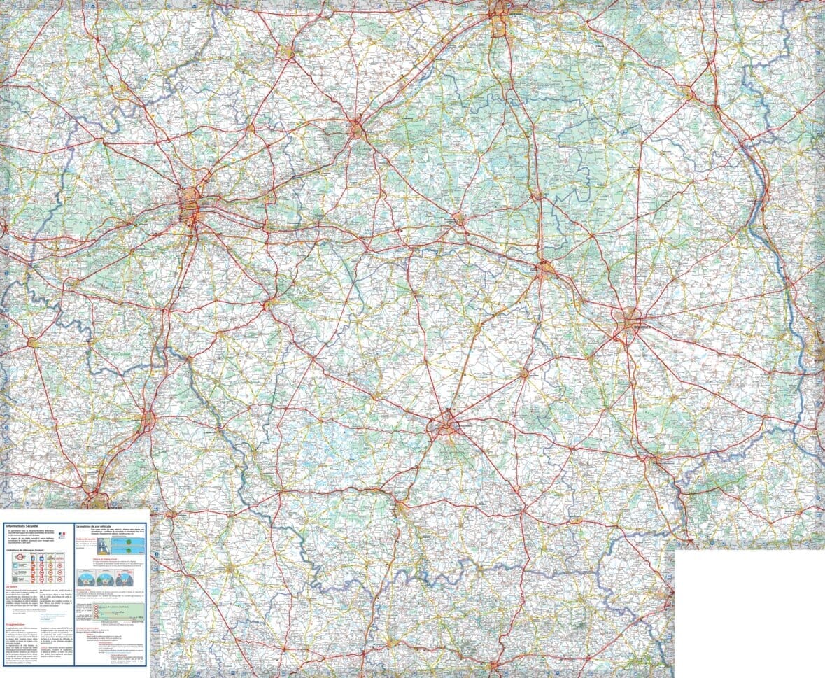 Carte régionale n° 518 - Centre-Val de Loire 2026 | Michelin carte routière Michelin
