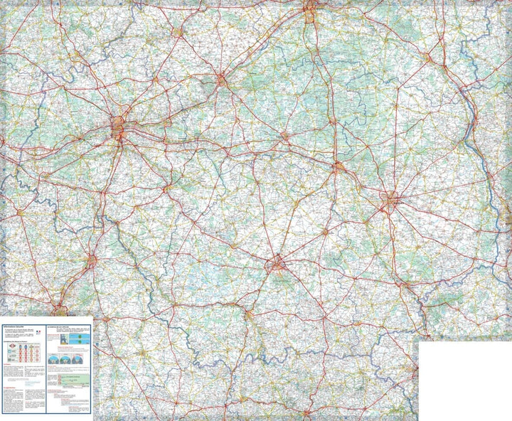 Carte régionale n° 518 - Centre-Val de Loire 2022 | Michelin carte pliée Michelin 