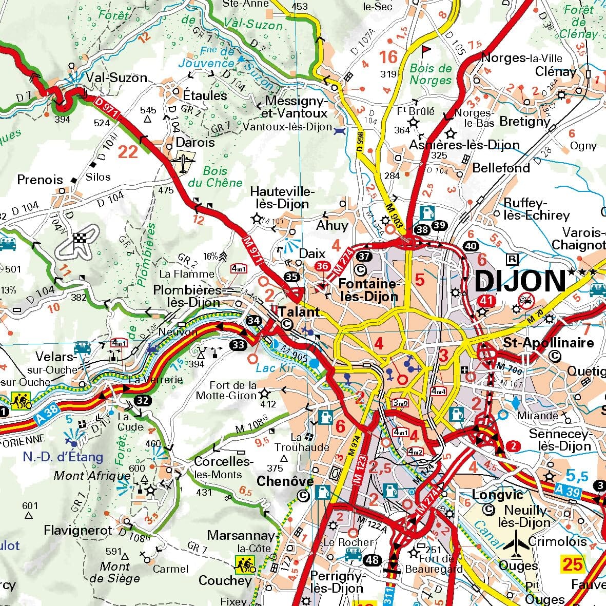 Carte régionale n° 519 - Bourgogne 2026 | Michelin carte routière Michelin