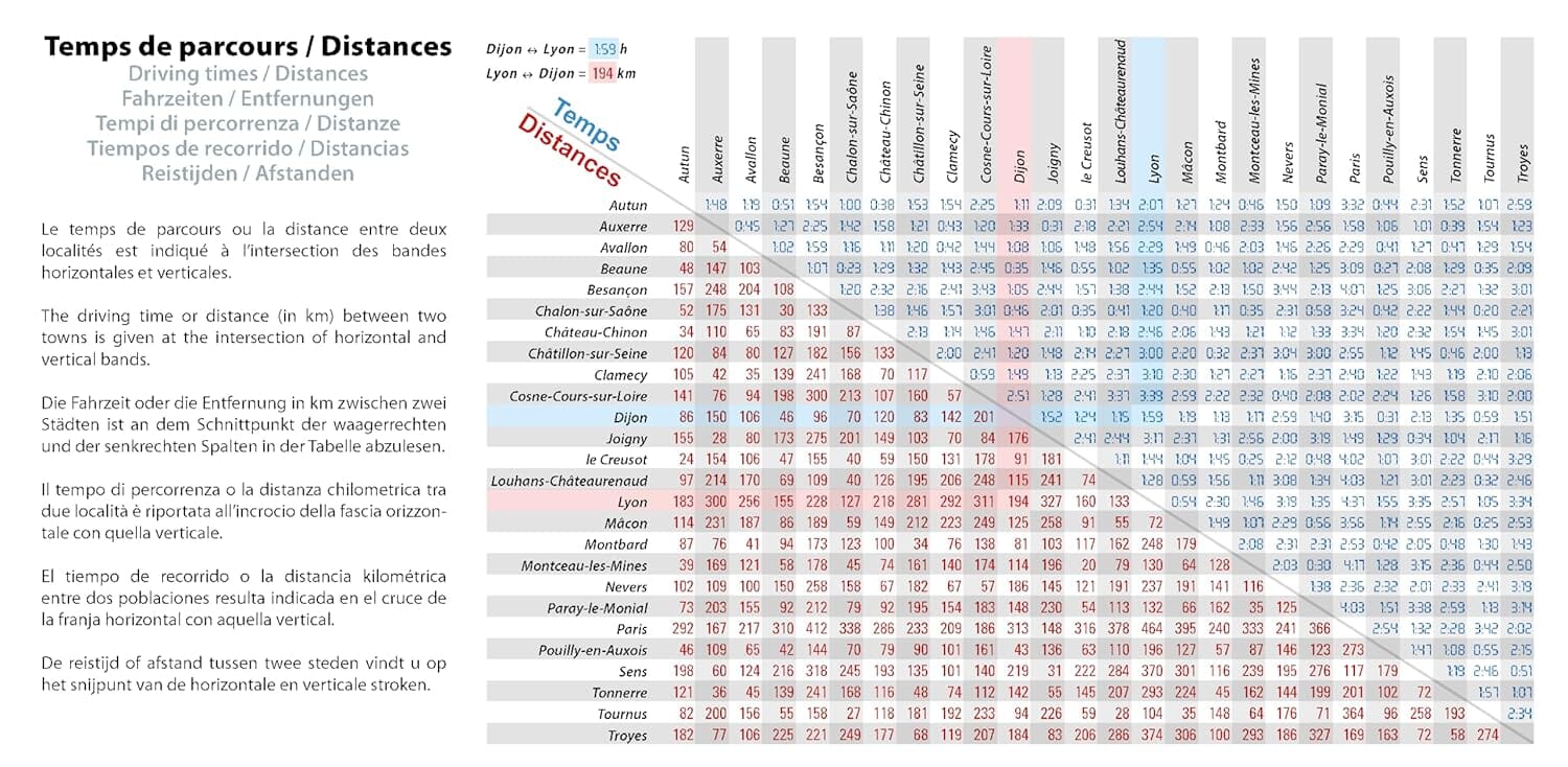 Carte régionale n° 519 - Bourgogne 2026 | Michelin carte routière Michelin