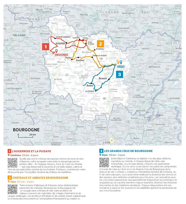 Carte régionale n° 519 - Bourgogne 2026 | Michelin carte de voyage Michelin 