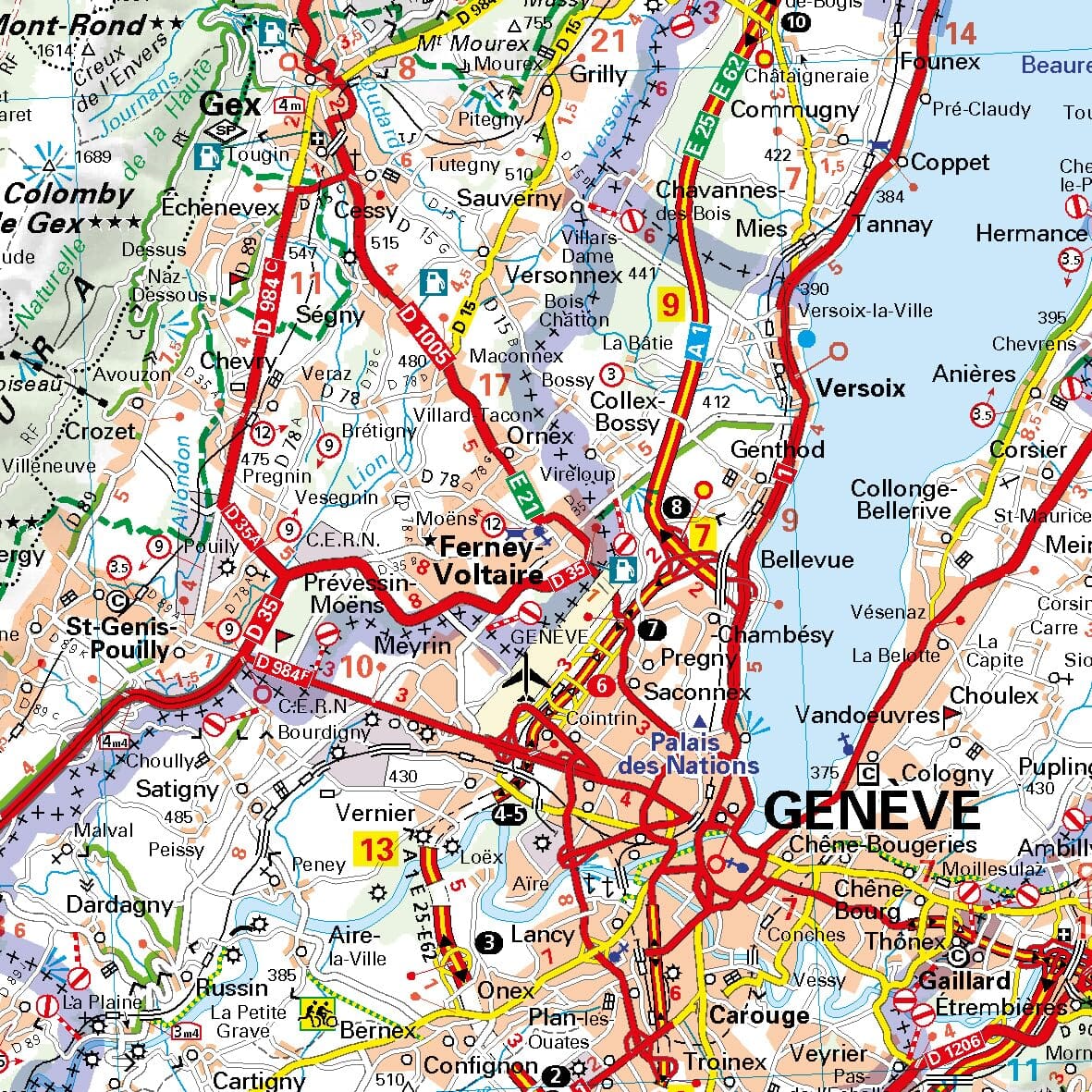 Carte régionale n° 520 - Franche-Comté 2026 | Michelin carte routière Michelin