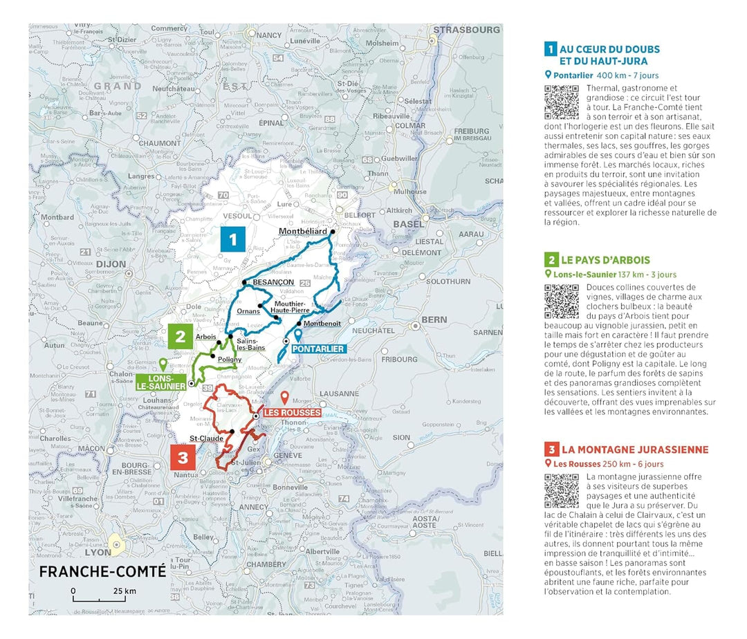 Carte régionale n° 520 - Franche-Comté 2026 | Michelin carte de voyage Michelin 