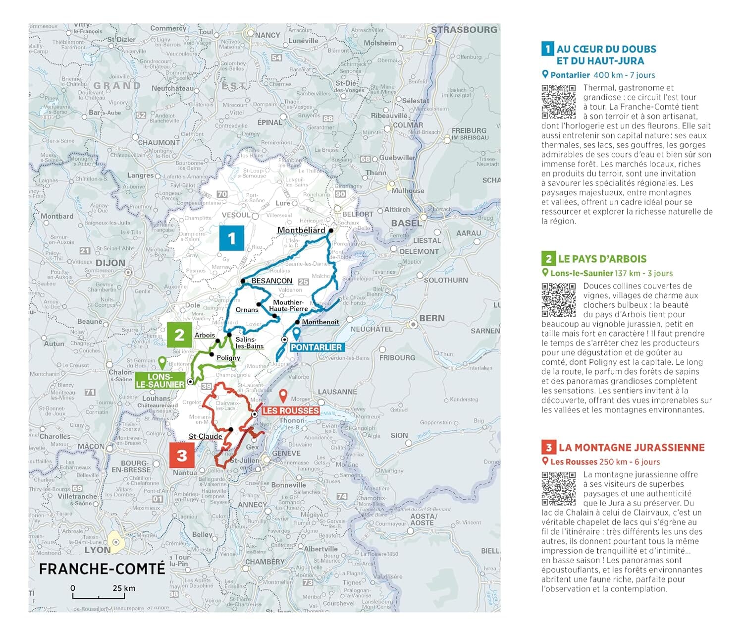 Carte régionale n° 520 - Franche-Comté 2026 | Michelin carte routière Michelin