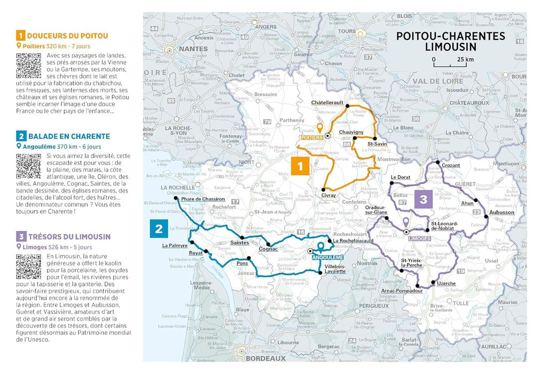 Carte régionale n° 521 - Nouvelle-Aquitaine Nord : Poitou-Charentes, Limousin 2026 | Michelin carte de voyage Michelin 