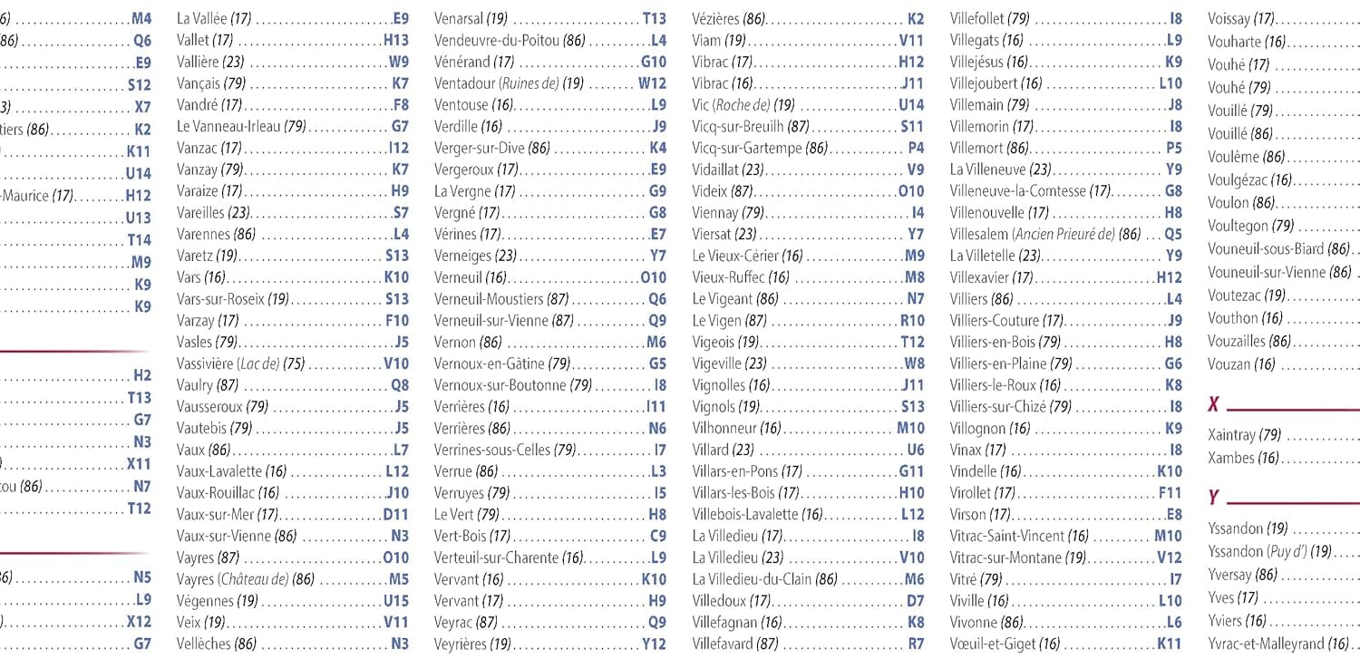 Carte régionale n° 521 - Nouvelle-Aquitaine Nord : Poitou-Charentes, Limousin 2026 | Michelin carte routière Michelin