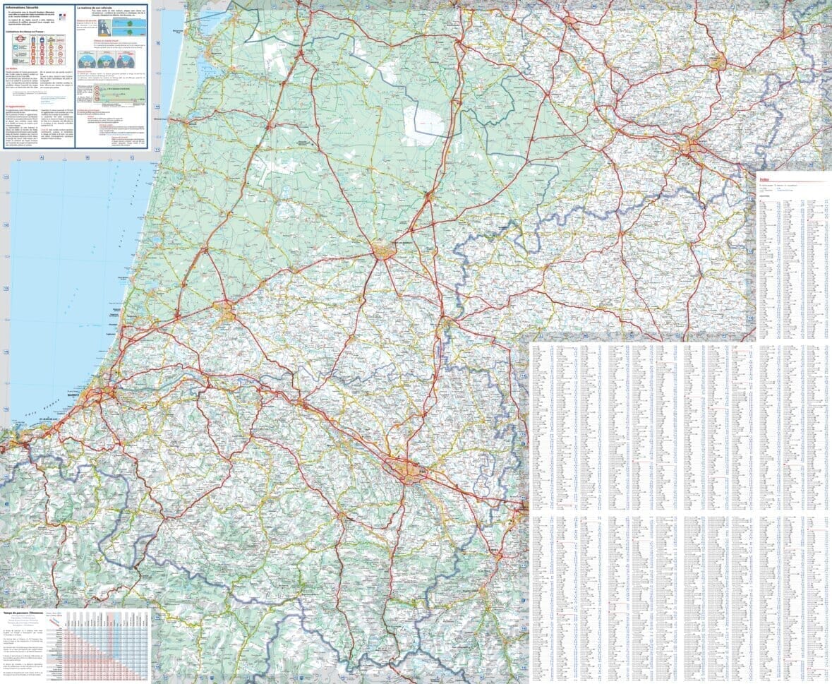 Carte régionale n° 524 - Nouvelle-Aquitaine Sud : Aquitaine 2026 | Michelin carte routière Michelin