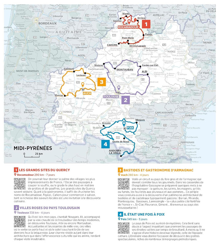 Carte régionale n° 525 - Occitanie Ouest : Midi-Pyrénées 2026 | Michelin carte de voyage Michelin 