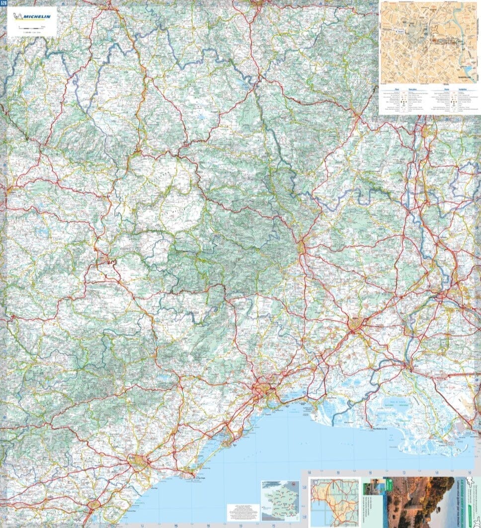 Carte régionale n° 526 - Occitanie Est : Languedoc-Roussillon 2026 | Michelin carte routière Michelin