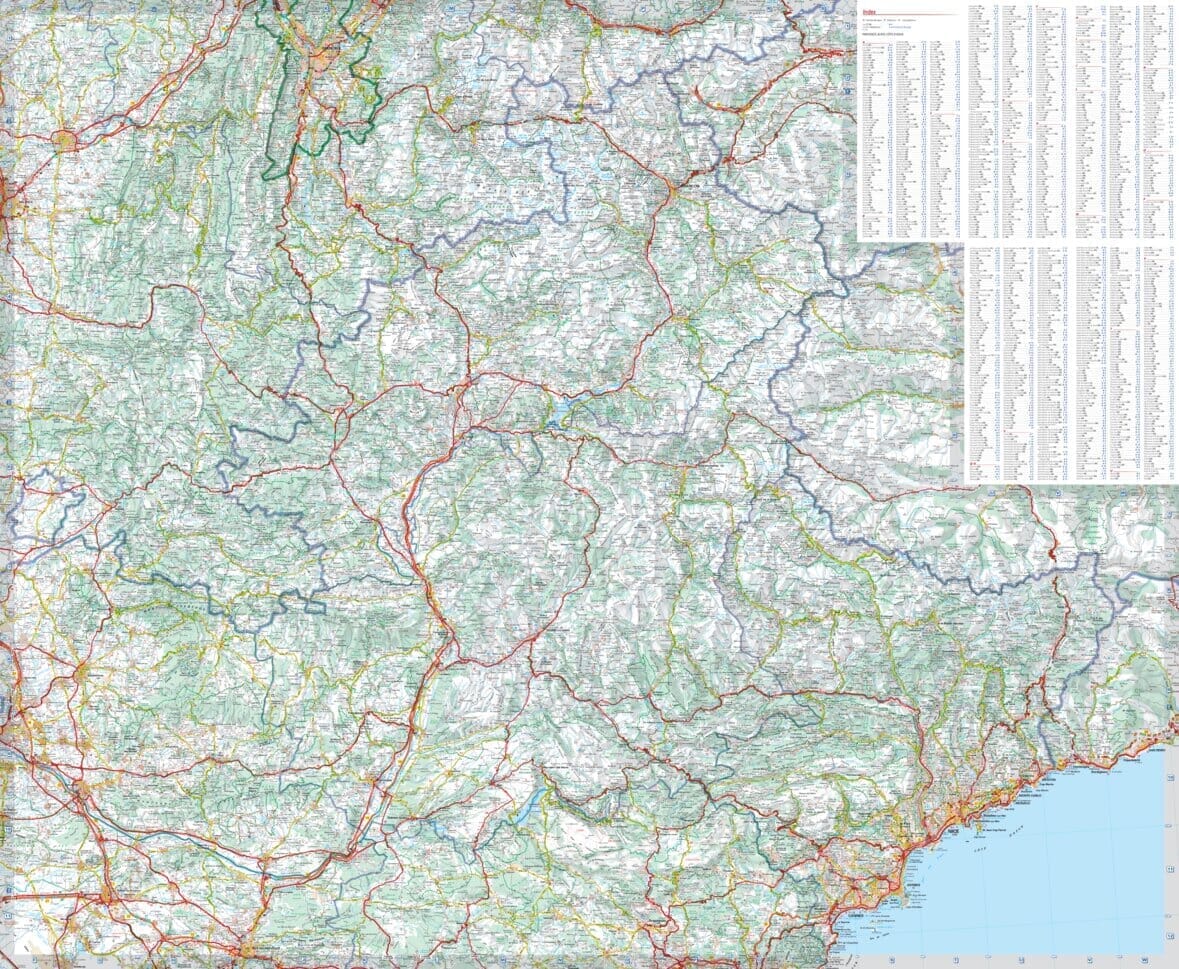 Carte régionale n° 527 - Provence-Alpes-Côte d'Azur 2026 | Michelin carte routière Michelin