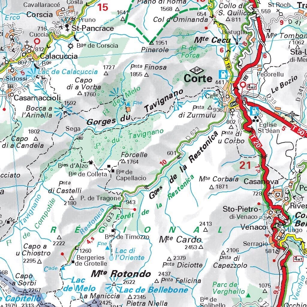 Carte régionale n° 528 - Corse 2026 | Michelin carte routière Michelin